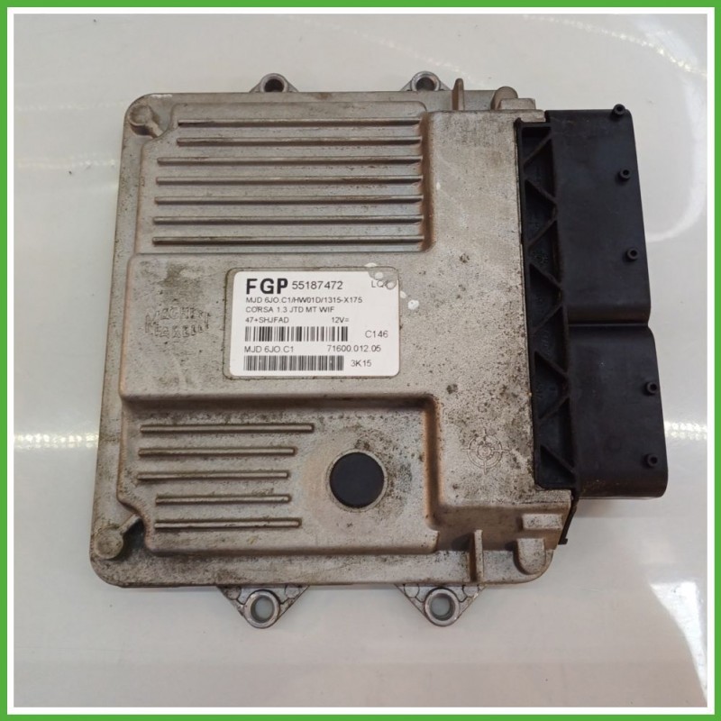 Centralina Motore Iniezione ECU MAGNETI MARELLI MJD6J0.C1 OPEL CORSA X01 1.3 16V 51kw 51874724 2000 2006