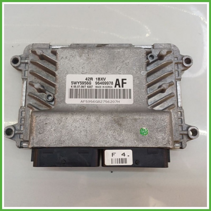 Centralina Motore Iniezione ECU SIEMENS 5WY5956G CHEVROLET (DAEWOO) AVEO T250 1.2 62kw 96469975 2008 2012