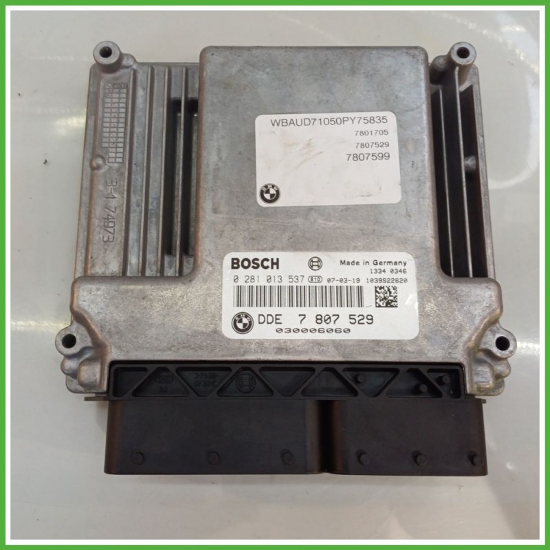 Centralina Motore Iniezione ECU BOSCH 0281013537 BMW Serie 1 E81/E87 105kw 7807529 2007 2012