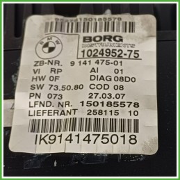 Quadro strumenti contachilometri tachimetro BORG 1024952-75 BMW Serie 1 E81/E87 IK9141475018