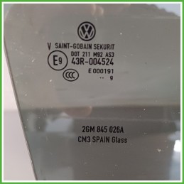 Cristallo Laterale Scendente Posteriore Destro DX VOLKSWAGEN T-CROSS 5 Porte 2GM845026A 2019 SAINT-GOBAIN
