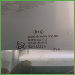 Cristallo Laterale Scendente Posteriore Sinistro SX KIA CEED 5 Porte 83410A2010 2012 2018 SAINT-GOBAIN