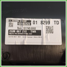 Rivestimento Porta Posteriore Destro DX VOLKSWAGEN T-CROSS 1.0  2GM867212ELI 2019