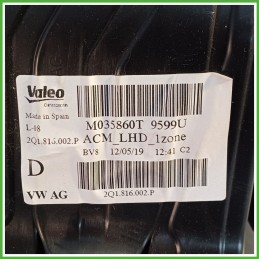 Scatola Evaporatore Ventilatore Climatizzatore VALEO M035860T VOLKSWAGEN T-CROSS 1.0  2Q0820353C 2019