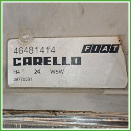 Faro Fanale Proiettore Anteriore Sinistro SX CARELLO 39770381 FIAT PUNTO 1a Serie 46481414 Usato