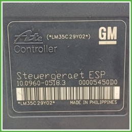 Centralina ABS Modulo Pompa ATE 10.0960-0518.3 93191515 OPEL ASTRA A04 Originale Usato