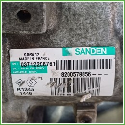 Compressore Clima AC Aria Condizionata SANDEN SD6V12 RENAULT MODUS 1a Serie 8200819568