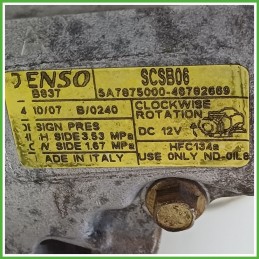Compressore Clima AC Aria Condizionata DENSO SCSB06 LANCIA YPSILON TE 71797201