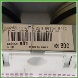 Quadro strumenti contachilometri tachimetro MOTOMETER 0263615101 VOLKSWAGEN LUPO 6X 1.4 16V 6X0920801X