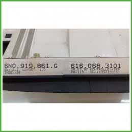 Quadro strumenti contachilometri tachimetro MOTOMETER 616.068.3101 VOLKSWAGEN POLO 3a Serie 1.0 6N0919860MX