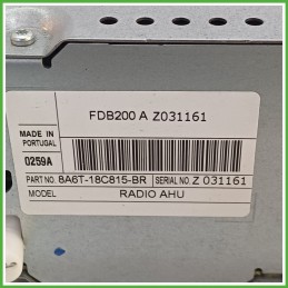 Autoradio FORD FIESTA CB1 1.4 16V 1846847 2008 2013 FOMOCO FDB200A