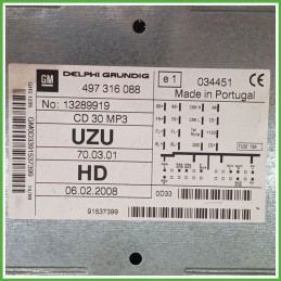 Autoradio OPEL CORSA S07 1.2 16V 13257032 2006 2011 DELPHI 497316088