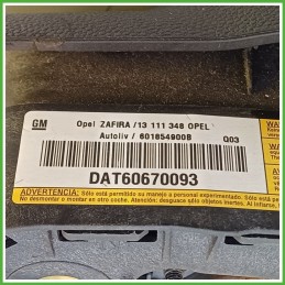 Airbag Guidatore Sinistro SX OPEL ZAFIRA A05 1.8 16V 13382222 2005 2010 AUTOLIV 601854900B