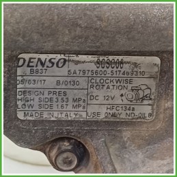 Compressore Clima AC Aria Condizionata DENSO SCSC06 LANCIA YPSILON TE 52060460