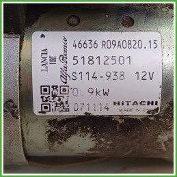 Motorino Avviamento HITACHI S114.938 FIAT PANDA 2Q 51890631