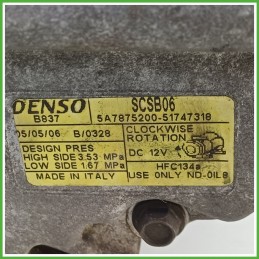 Compressore Clima AC Aria Condizionata DENSO SCSB06 LANCIA MUSA TG 71797201
