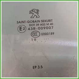 Cristallo Laterale Scendente Anteriore Sinistro SX PEUGEOT 2008 5 Porte 9673360780 2016 2017 SAINT-GOBAIN