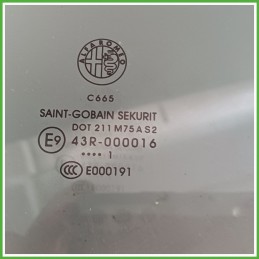 Cristallo Laterale Scendente Posteriore Destro DX ALFA ROMEO GIULIETTA X7 5 Porte 50529955 2010 2013 SAINT-GOBAIN
