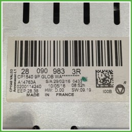 Infotainment RENAULT MEGANE 4a Serie 1.5 8V dCi 280906801R 2016 2021 LUCAS A14763A