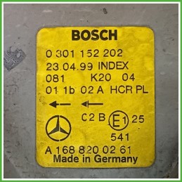 Faro Fanale Proiettore Anteriore Sinistro SX BOSCH 0301152202 MERCEDES-BENZ Classe A W168 A1688200961 Usato