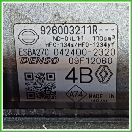 Compressore Clima AC Aria Condizionata DENSO ESBA27C RENAULT CAPTUR 2A SERIE PLUG-IN 231B15778R