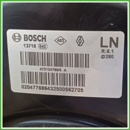 Servofreno Pompa Freni Depressore BOSCH 0204776864 RENAULT MEGANE 4a Serie 1.5 8V dCi 472105948R