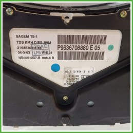 Quadro strumenti contachilometri tachimetro SAGEM 21655303-8X5 PEUGEOT 307 2.0 6103F7