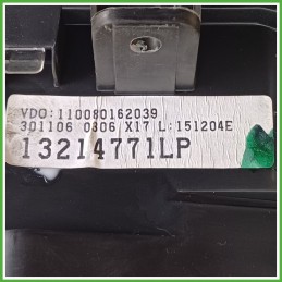Quadro strumenti contachilometri tachimetro VDO 110080162039 OPEL MERIVA X03 1.4 16V 13214765
