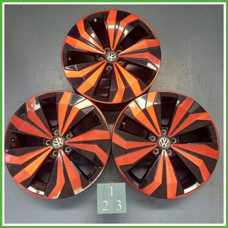Cerchio Singolo in Lega VOLKSWAGEN T-CROSS (dal 02/2019) 17 pollici 17" 6.5J 5x100 ET 39 originale usato al pz