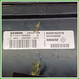 Centralina Motore Iniezione ECU SIEMENS S110115000 RENAULT CLIO 2a Serie 1.2 43kw 8200162378 2001 2010