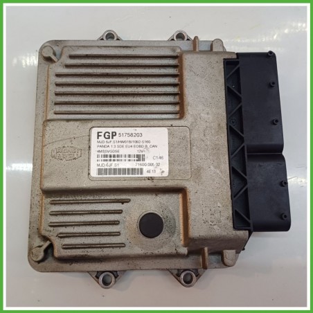 Centralina Motore Iniezione ECU MAGNETI MARELLI MJD6JF.S1 FIAT PANDA 2Q 1.3 16V 51kw 51758203 2003 2010