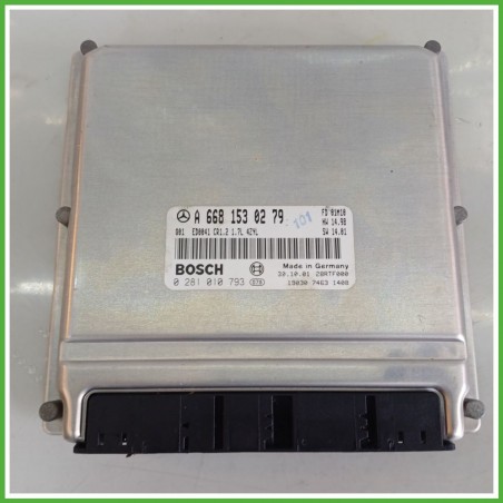 Centralina Motore Iniezione ECU BOSCH 0281010793 MERCEDES-BENZ Classe A W168 CDI 70kw A6681530279 2001 2004