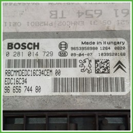 Centralina Motore Iniezione ECU BOSCH 0281014729 PEUGEOT 3008 1.6 80kw 281014729 2009 2013