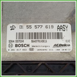 Centralina Motore Iniezione ECU BOSCH 0281017453 OPEL ASTRA P10 1.3 70kw 55579447 2009 2015