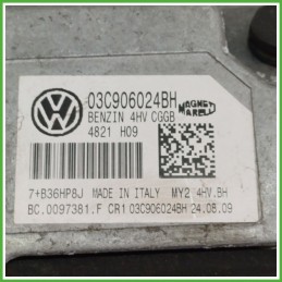 Centralina Motore Iniezione ECU MAGNETI MARELLI 4HV.BH VOLKSWAGEN POLO 6R 1.4 63kw 03C906024BH 2009 2012