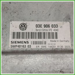 Centralina Motore Iniezione ECU SIEMENS 5WP40163-03 VOLKSWAGEN POLO 9N 1.2 12V 47kw 03E906033 2001 2005