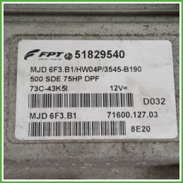 Centralina Motore Iniezione ECU MAGNETI MARELLI MJD6F3.B1 FIAT 500 3P 1.3 16V MJT 55kw 51818292 2007 2015