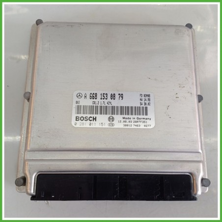 Centralina Motore Iniezione ECU BOSCH 0281011151 MERCEDES-BENZ Classe A Lunga V168 CDI 70kw A6681530879 2001 2004