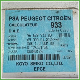 Centralina Airbag KOYO 6900001212/A CITROEN C3 2a Serie 1.1 6546C8 2005 2010