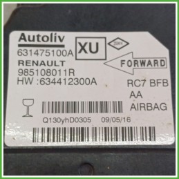 Centralina Airbag AUTOLIV 631475100A RENAULT MEGANE 4a Serie 1.5 8V dCi 985105099R 2016 2021