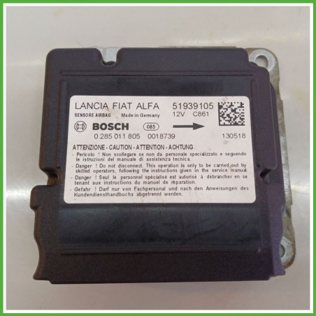 Centralina Airbag BOSCH 0285011805 LANCIA YPSILON TK 1.2 51939105 2011 2016