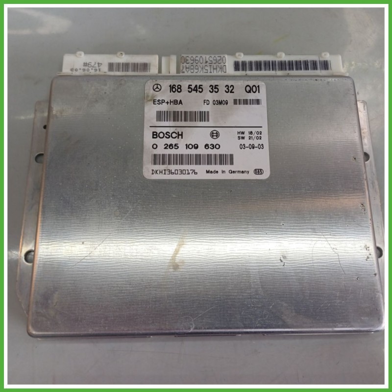 Centralina Controllo Elettronico Stabilita ESP+HBA BOSCH 0265109630 MERCEDES-BENZ Classe A Lunga V168 CDI A1685453532 2001