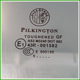 Cristallo Laterale Scendente Anteriore Destro DX ALFA ROMEO MiTo X6 3 Porte 50516421 2008 2011 PILKINGTON