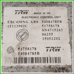 Centralina ABS Modulo Pompa TRW EBC430NG 51758178 LANCIA YPSILON TE Originale Usato
