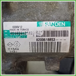 Compressore Clima AC Aria Condizionata SANDEN SD6V12 RENAULT CLIO 2a Serie 8200618853