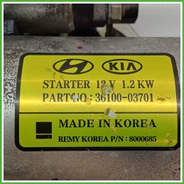 Motorino Avviamento DELCO REMY 80000685 KIA STONIC 3610003BB6
