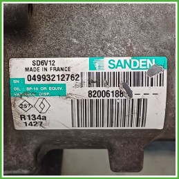 Compressore Clima AC Aria Condizionata SANDEN SD6V12 RENAULT CLIO 2a Serie 8200618853
