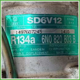 Compressore Clima AC Aria Condizionata SANDEN SD6V12 VOLKSWAGEN LUPO 6X 6N0820803C