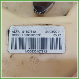 Pompa Carburante Elettrica ALFA ROMEO GIULIETTA X7 1.6 JTDm 50559783 2010 2013 BOSCH 0580203022
