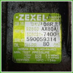 Compressore Clima AC Aria Condizionata ZEXEL DKV-08R NISSAN MICRA K12E 92600AX84B